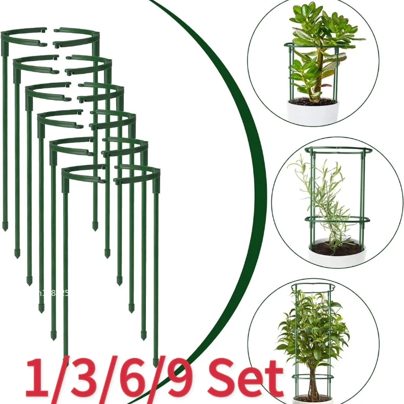 Vine Climbing Plastic - Juego de 1-9 Soportes de Plástico