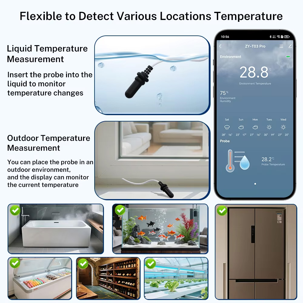 Sonda Externa Impermeable de T - Digital Hygrometer Probe reseña y precio
